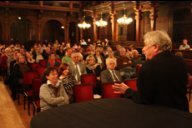 Wolfgang Benz in der Alten Aula mit Publikum Wolfgang Benz in der Alten Aula mit Publikum
